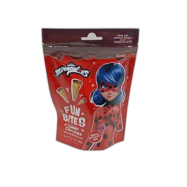KANDIZ FUN BITES CHOCO CONE 60G
