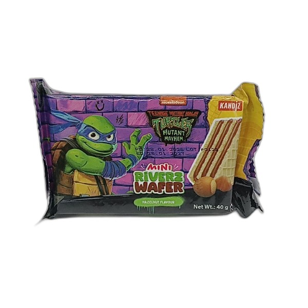 KANDIZ RIVERZ HAZELNUT WAFER 40G