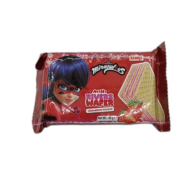 KANDIZ RIVERZ STRAWBERRY WAFER 40G