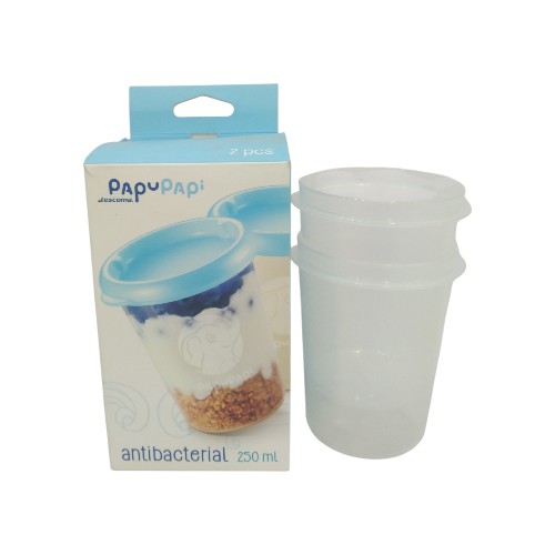 CONTAINER 250ML 2PCS BLUE 667672