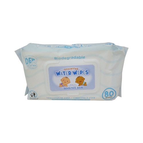 DEW BABY WIPES UNSCENTED 80PCS