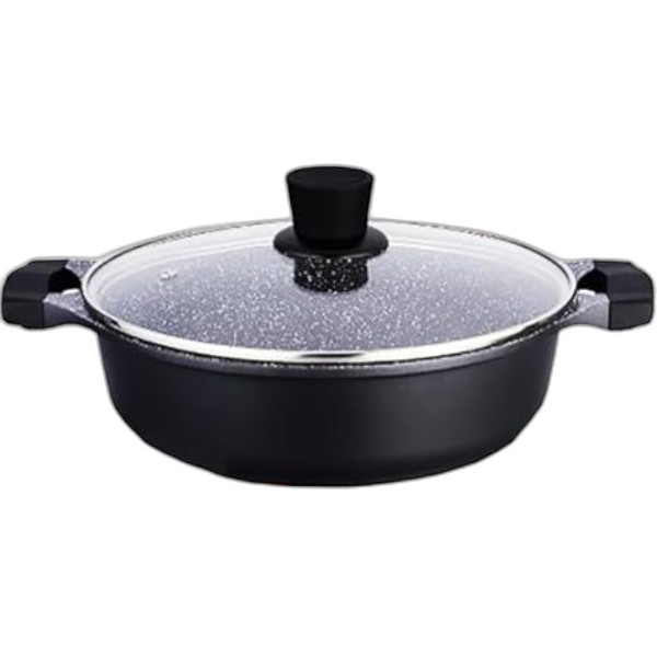 PAPILLA FLAT CASSEROLE 30CM BLACK