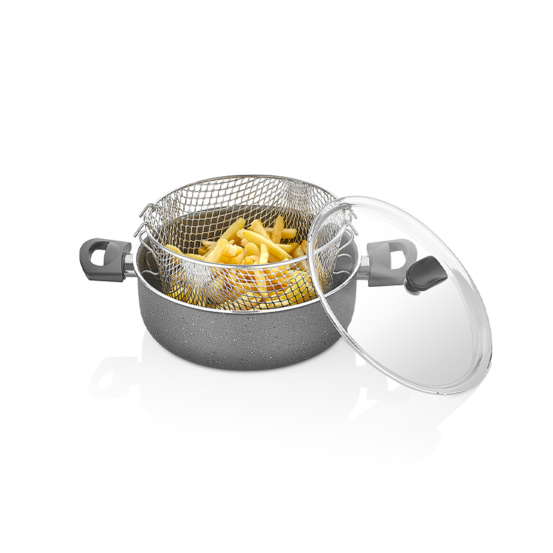 PAPILLA CHIPS POT 24CM GREY