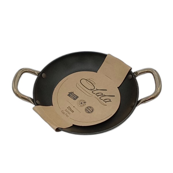 OLALA EGG PAN 3MM 22CM BLACK