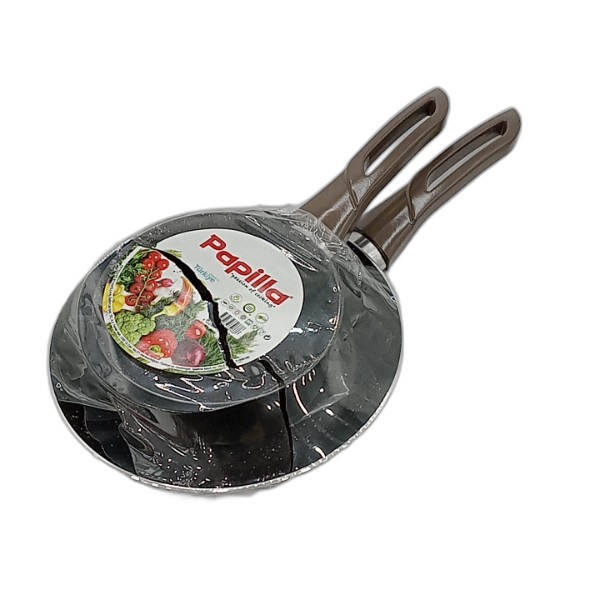 PAPILLA FRY PAN-SAUCEPAN SET 2PC 20/12CM BLACK