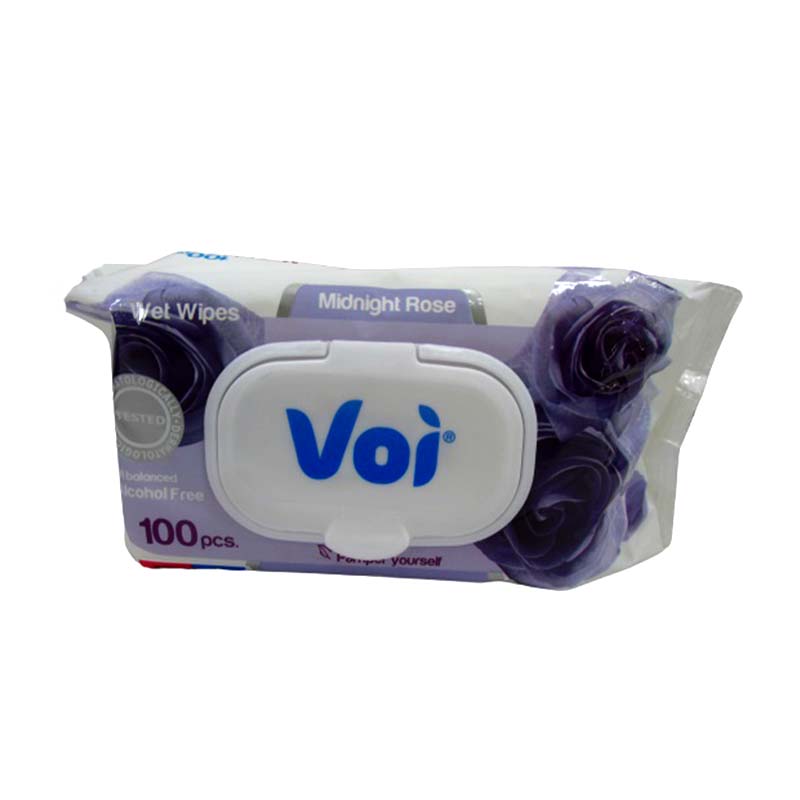 VOI WET WIPES MIDNIGHT ROSE 100 PCS