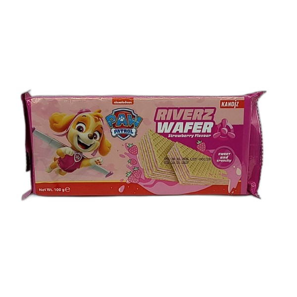 KANDIZ RIVERZ STRAWBERRY WAFER 100G