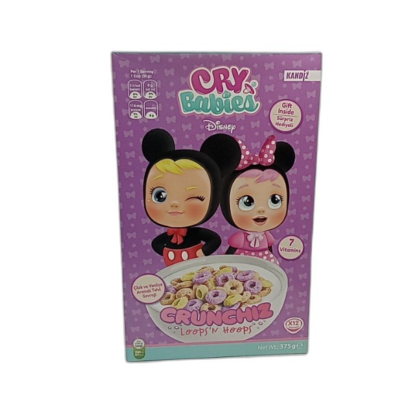 CRUNCHIZ LOOPS N  HOOPS CEREAL 375G