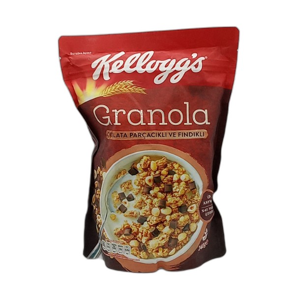 KELLOGGS GRANOLA CHOCO HAZELNUT 340G