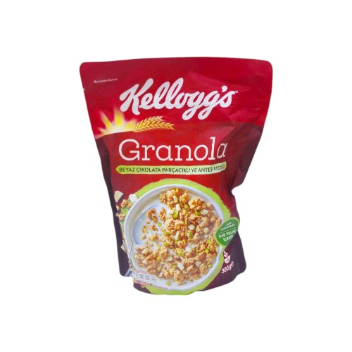 KELLOGGS GRANOLA WHITE CHOCO PISTACHIO 300G