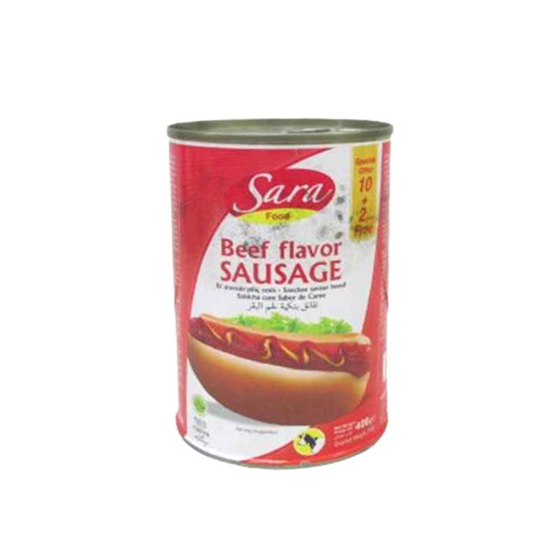 SARA BEEF SAUSAGE 400G