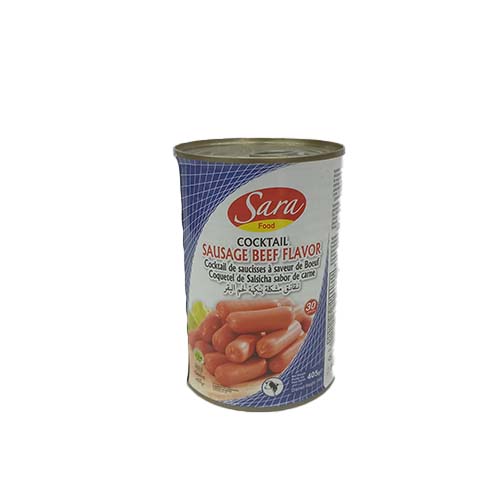 SARA BEEF COCKTAIL SAUSAGE 400G