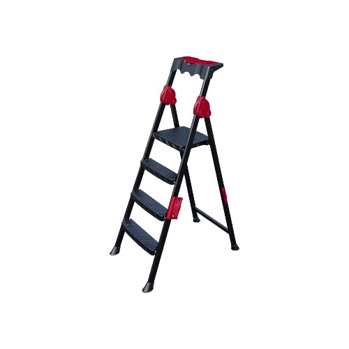 MENSA PLUS LADDER 4 STEPS BLK-RED 14004