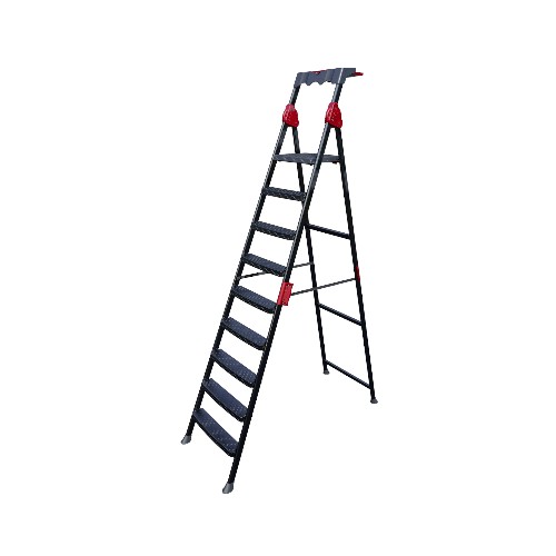 MENSA PLUS LADDER 8 STEPS BLK-RED 14008