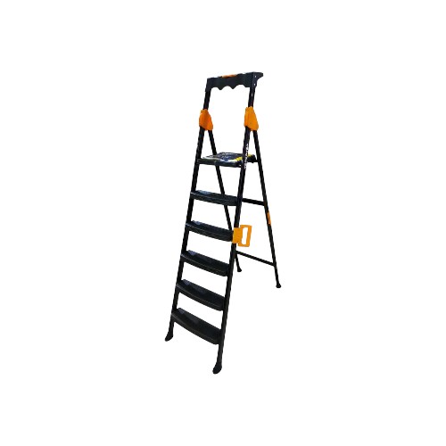 LEPUS LADDER 4+4 STEPS BLK-YLW 15004