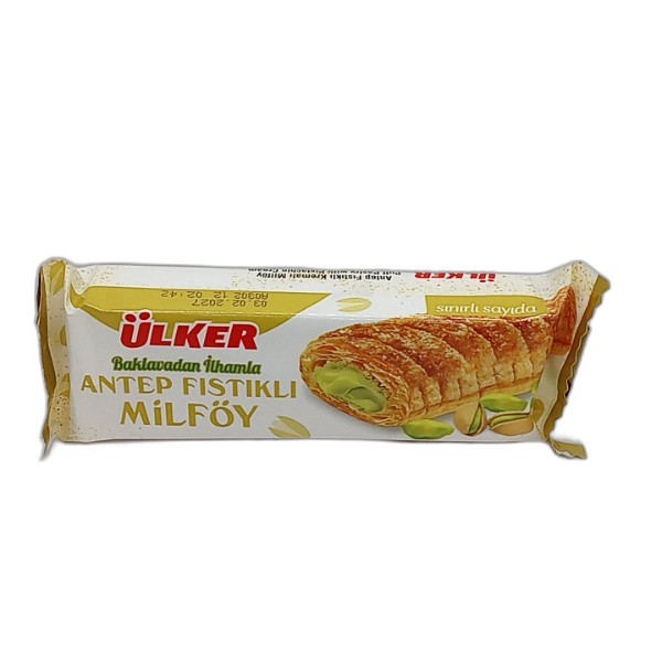 ULKER PISTACHIO MILFEULLE BISCUIT 28G