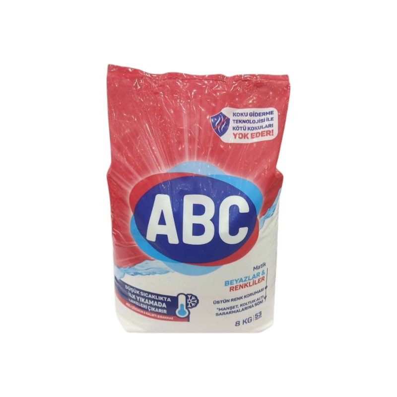 ABC MATIC POWDER 8KG WHITES-COLORS