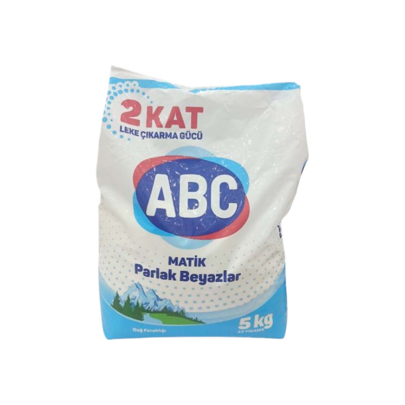 ABC MATIC POWDER 5KG BRIGHT WHITES MOUNTAIN FLOWER