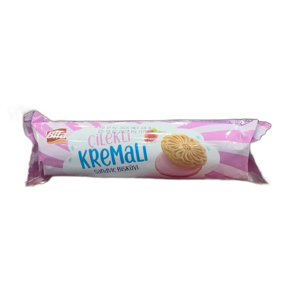 BIFA STRAWBERRY CREAM SANDWICH BISCUIT 60G
