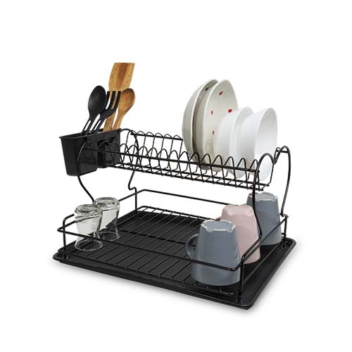 PERILLA DISH DRAINER W CUTLURY