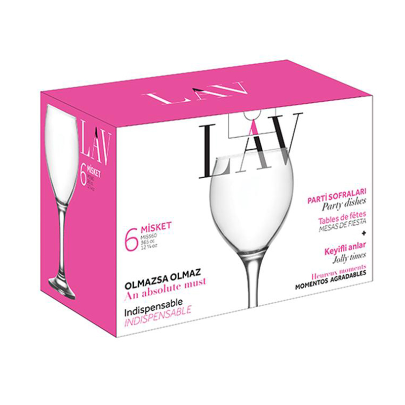 LAV GLASS 6PCS SET 365CC