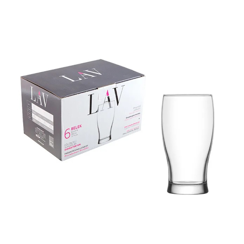 LAV GLASS 6PCS SET 580CC