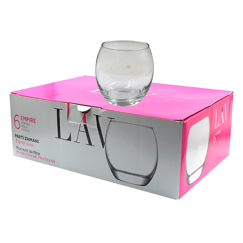 LAV GLASS 6PCS SET 405CC