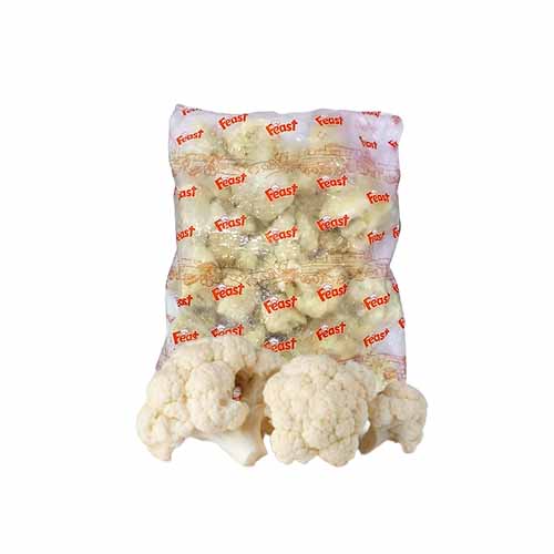 FEAST CAULIFLOWER FLORETS. 7-10 CM 2.5 KG