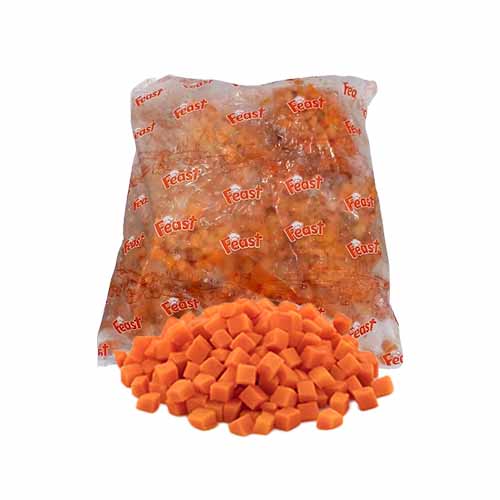 FEAST CARROTS DICED 10X10MM 2.5 KG