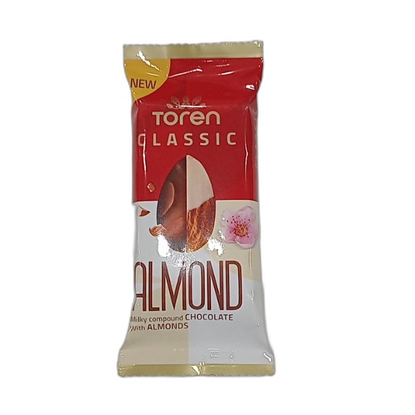TOREN ALMOND CHOCO BAR 42G