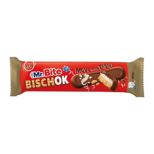 MR.BITE BISCHOK BISCUIT MILK CHOCOLATE 35G