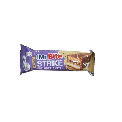 MR BITE STRIKE HAZELNUT WAFER 40G