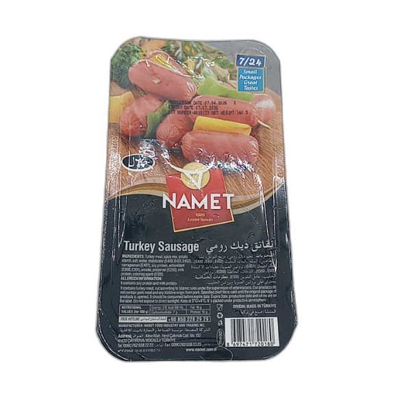 NAMET TURKEY SAUSAGE 140G