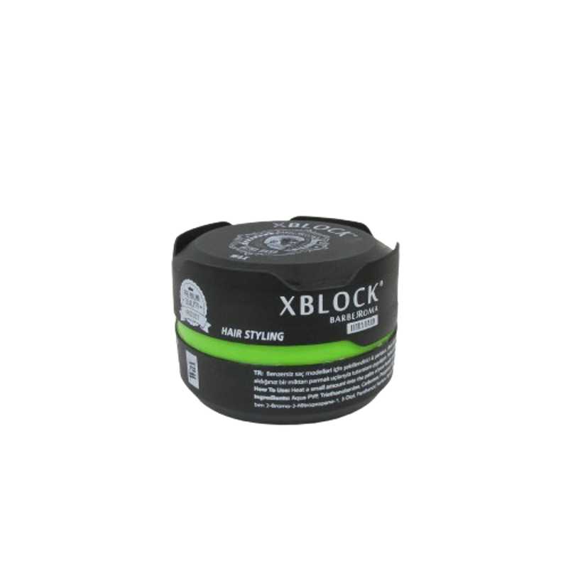 HAIR WAX 150ML GREEN XBLOCK