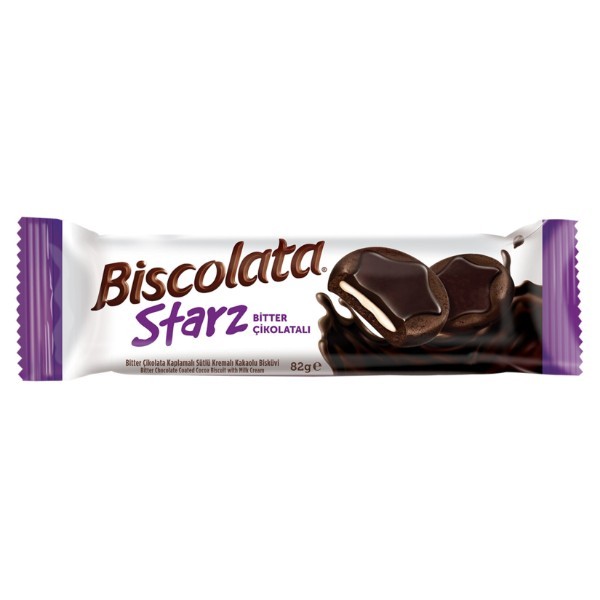 BISCOLATA STARZ DARK BISCUIT 82G
