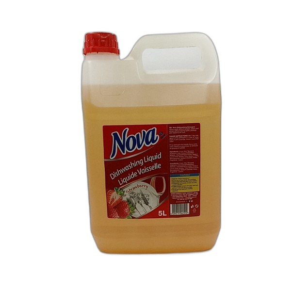 NOVA STRAWBERRY DISHWASH LIQUID 5L