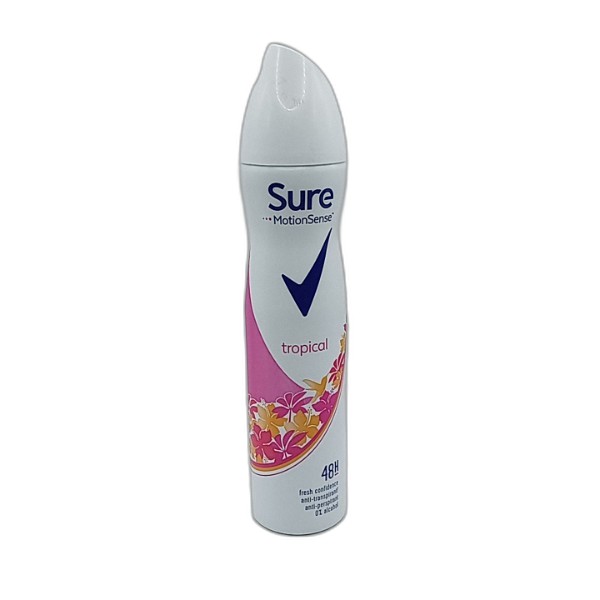 SURE WOMEN TROPICAL DEO 250ML