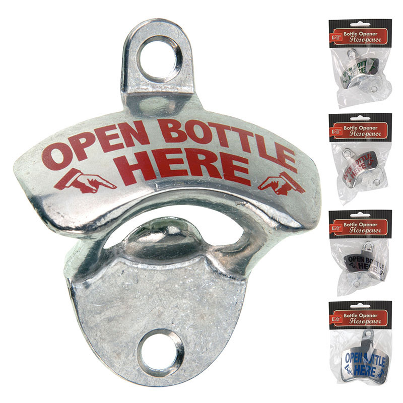 BOTTLE OPENER WITH TEXT WALL MOUNT 331974