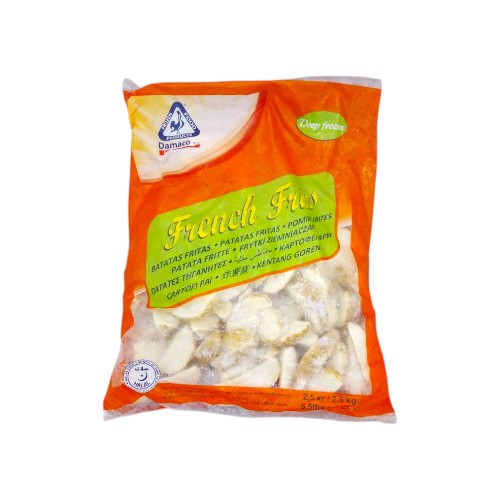 DAMACO SKIN ON POTATO WEDGES 2.5KG