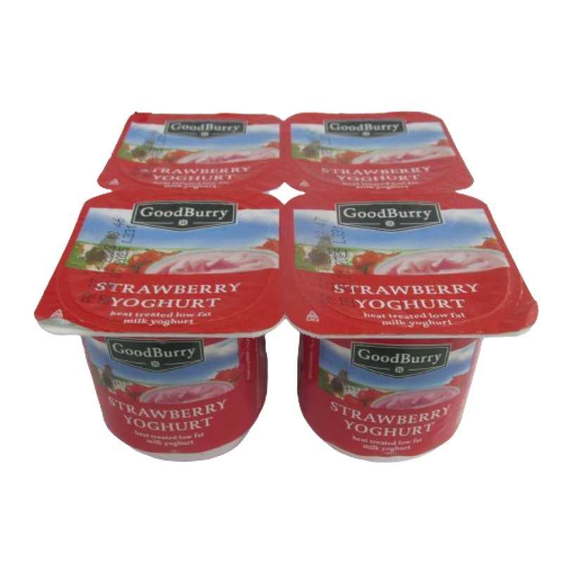 GOODBURRY STRAWBERRY HALAL YOGURT 4X125G
