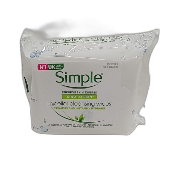 SIMPLE MICELLAR FACIAL WIPES 25S