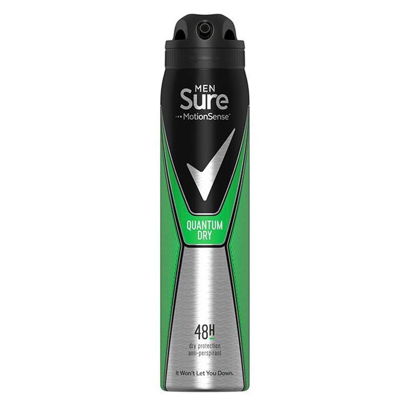 DEO SPRAY MEN 250ML QUANTUM SURE