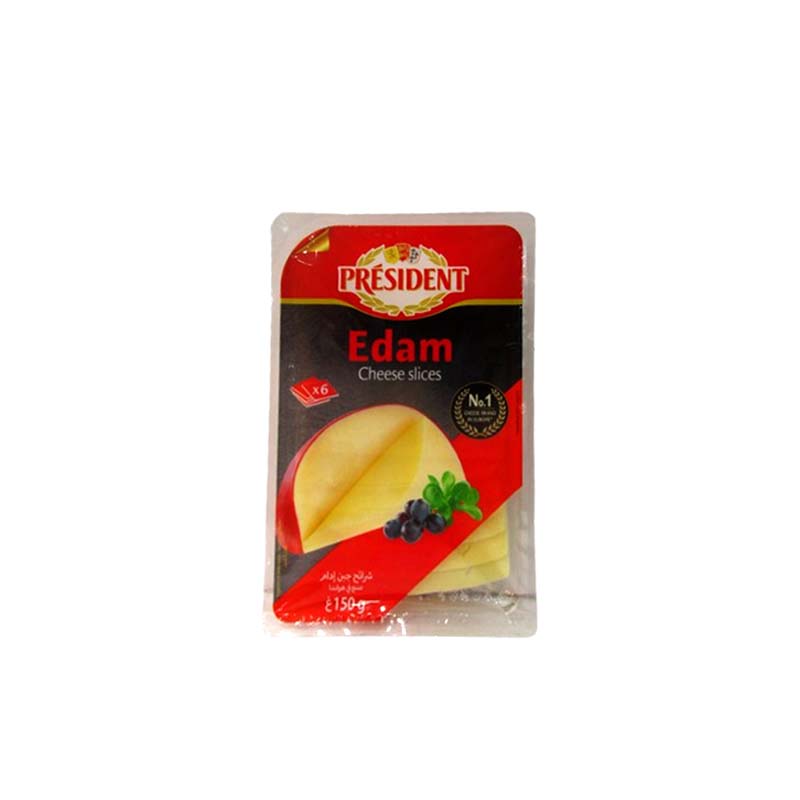 PRESIDENT EDAM CHEESE SLICES 150G