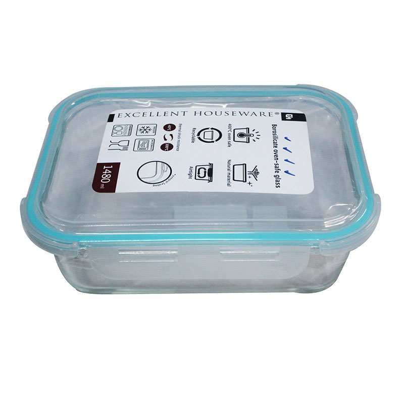 GLASS FOOD CONTAINER 1.48L