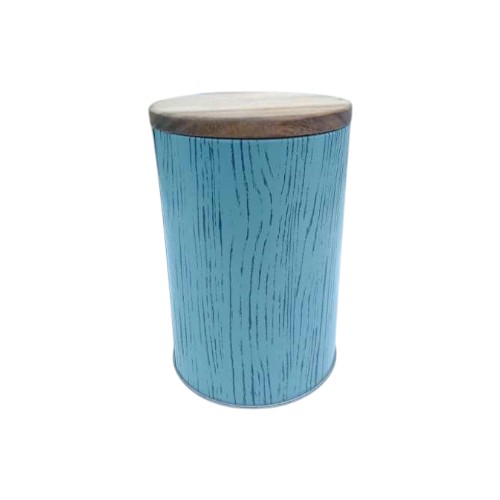 STORAGE TIN METAL ROUND 16X11CM 324339