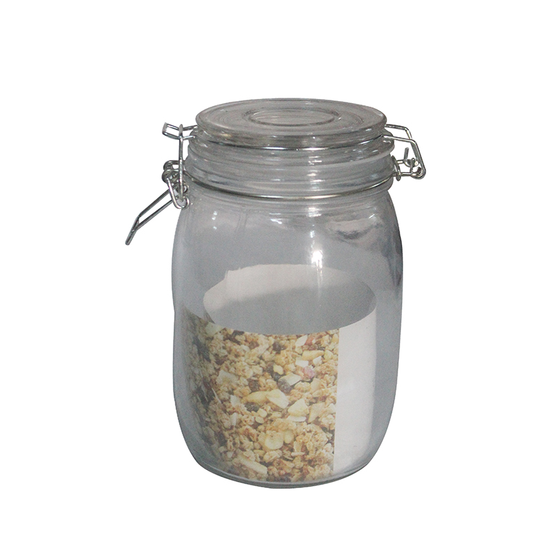 GLASS JAR W LID 1L
