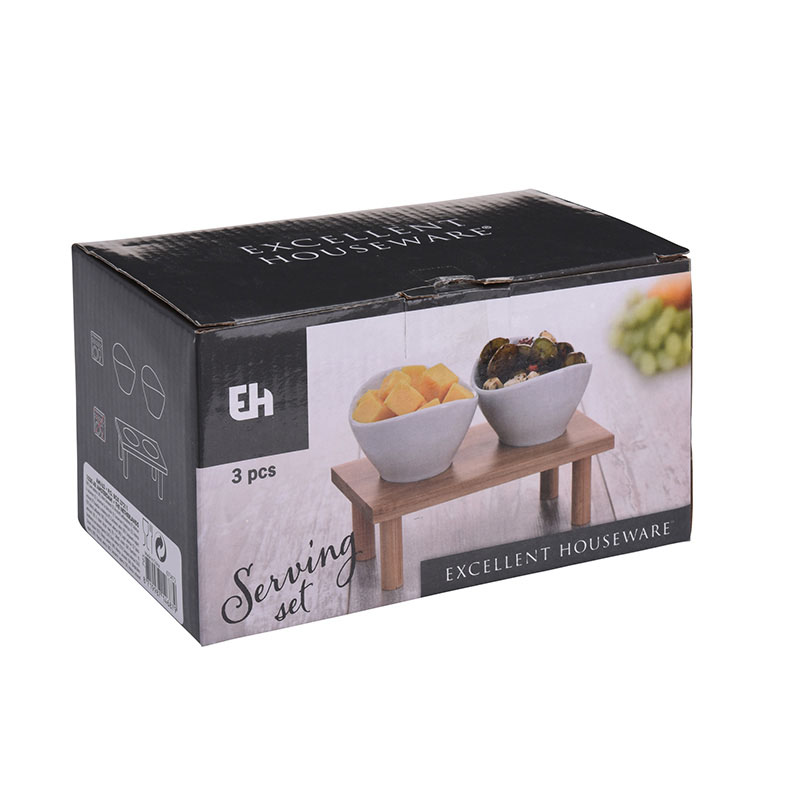 SERVING SET 3PCS PORCELAIN 673472