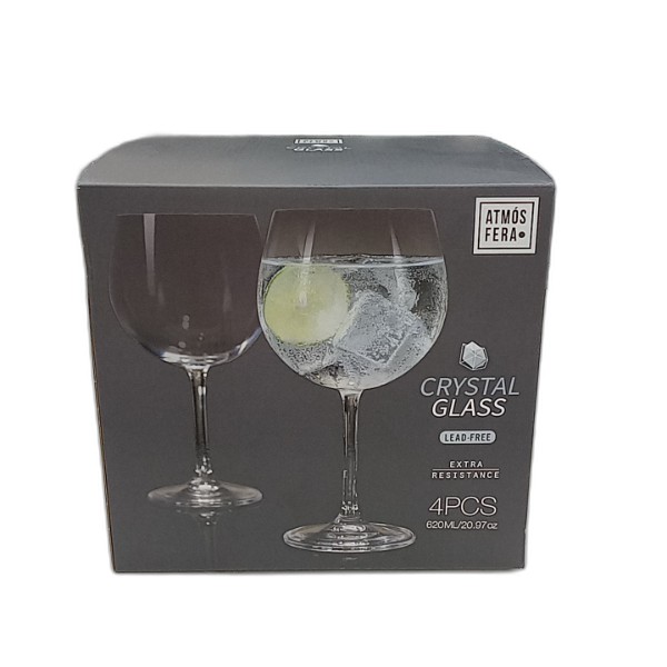 GIN-TONIC GLASSES 620ML 4PC