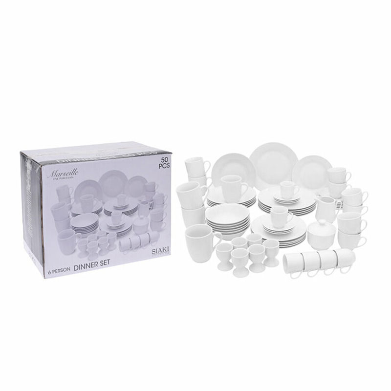 DINNER SET PORCELAIN 50PCS 607236