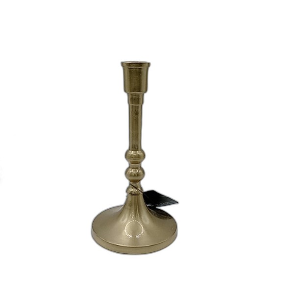 CANDLE HOLDER 17CM GOLD